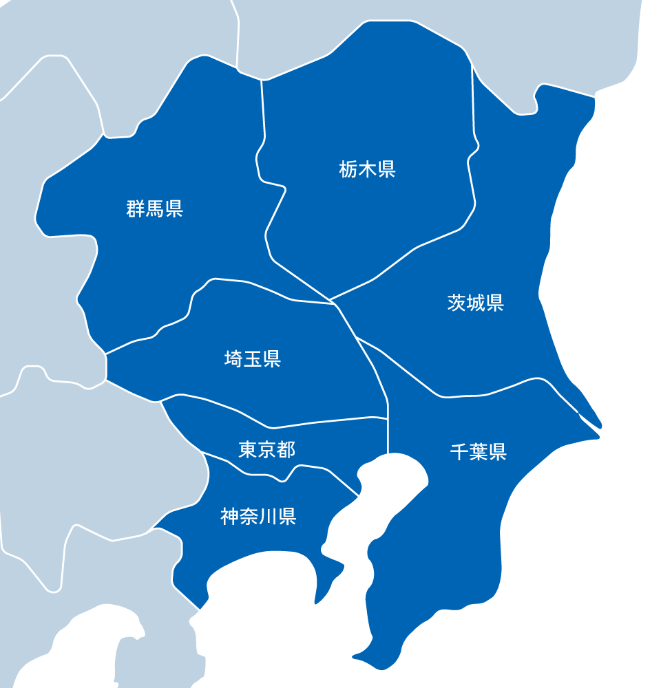 関東地方の地図